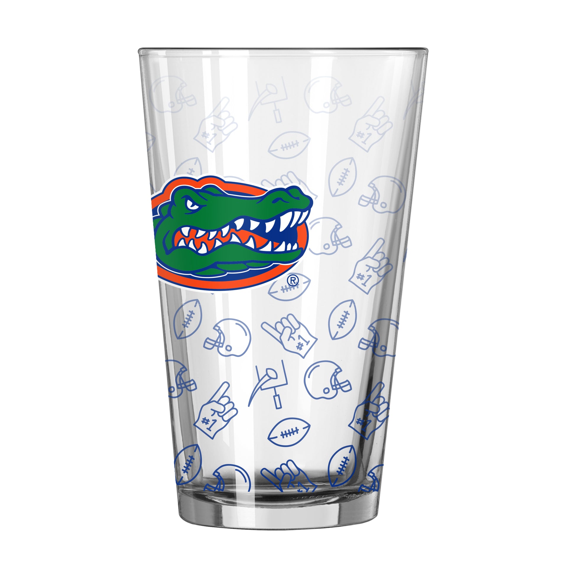 Florida 16oz Ombre Playmaker Pint Glass