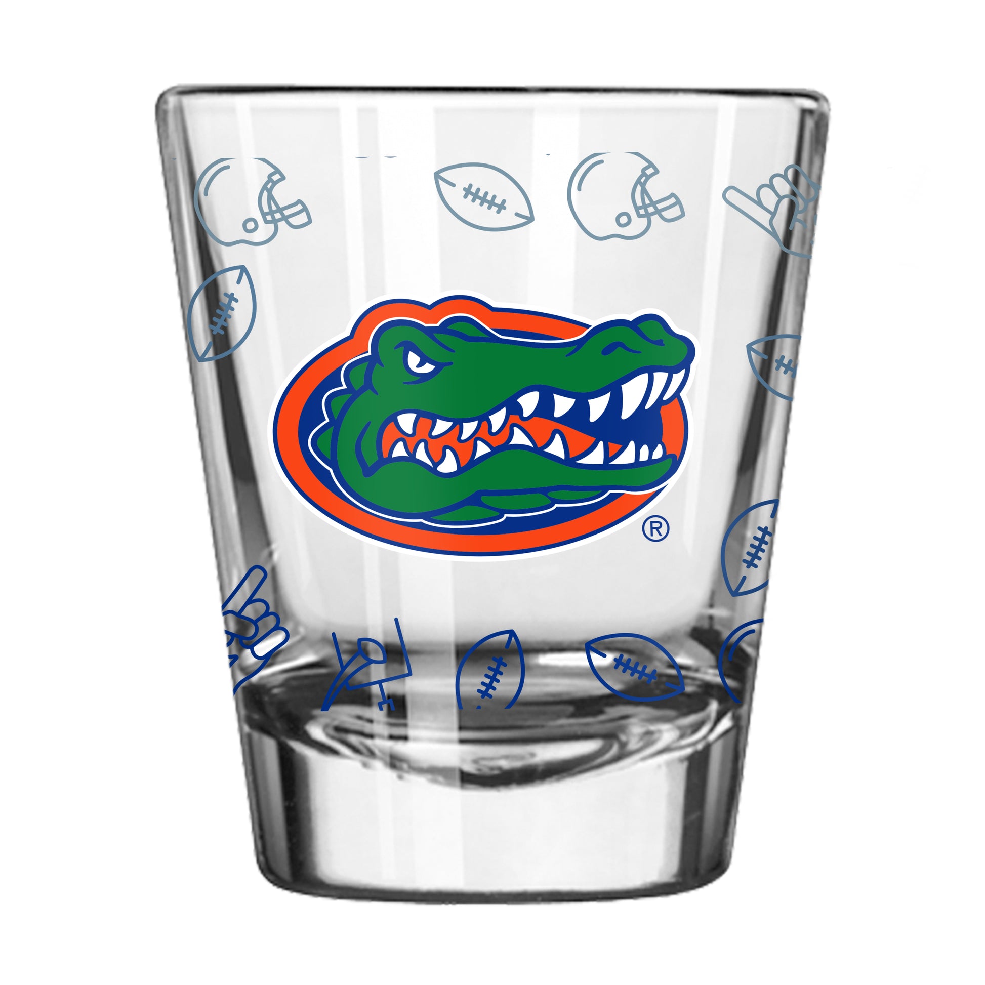 Florida 2oz Ombre Playmaker Shot Glass