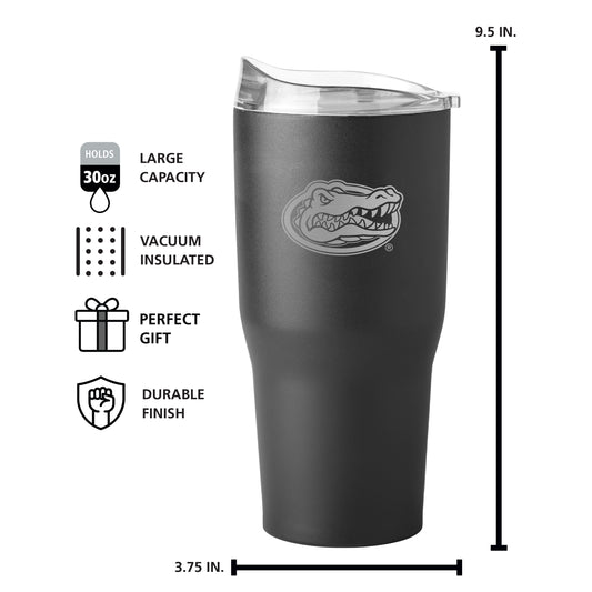 Florida 30oz Etch Black Powder Coat Tumbler