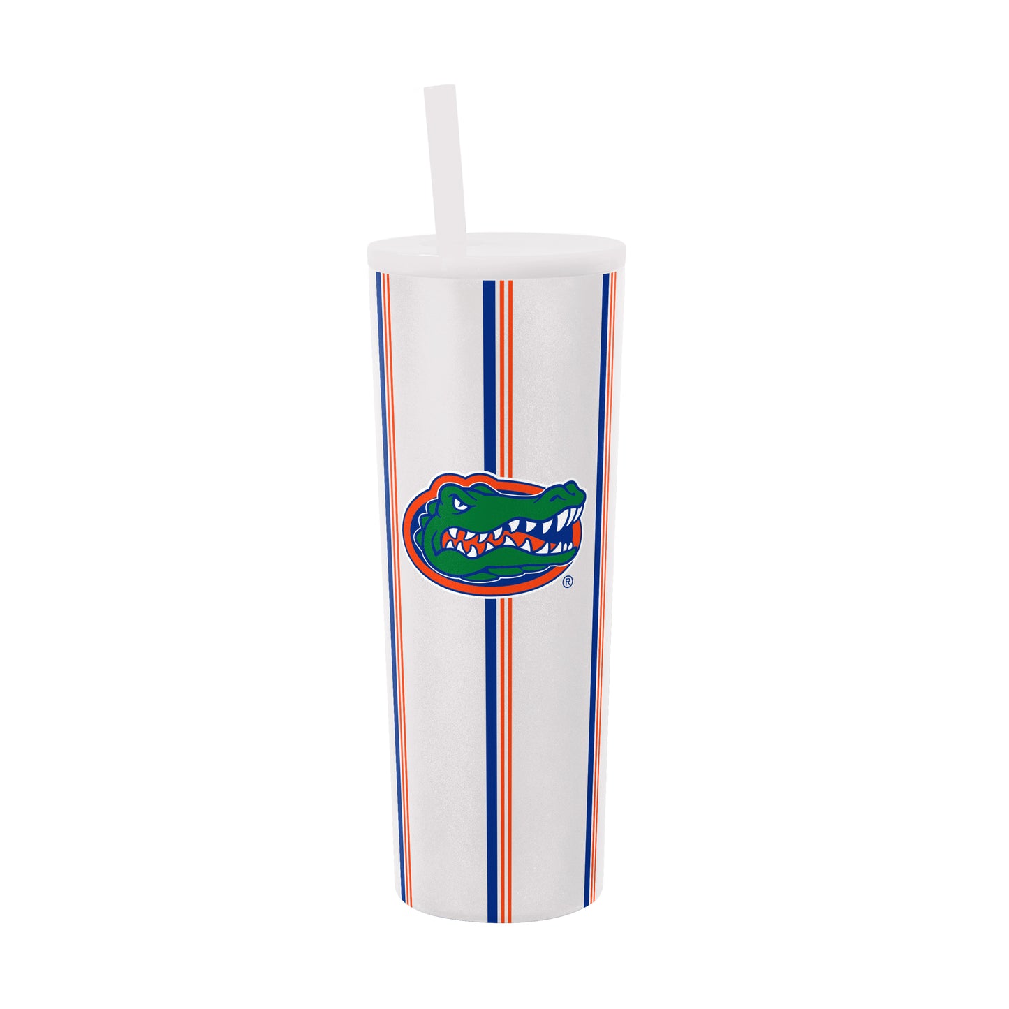 Florida 30oz Thin Stripe SS Straw Tumbler