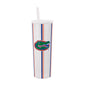Florida 30oz Thin Stripe SS Straw Tumbler