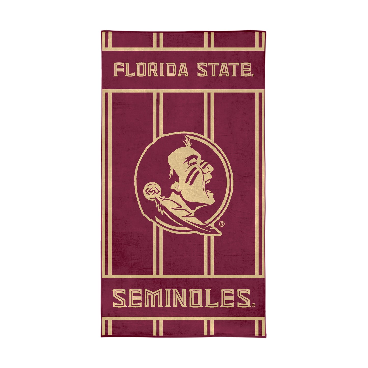 FL State Beach Stripe Towel 38x72