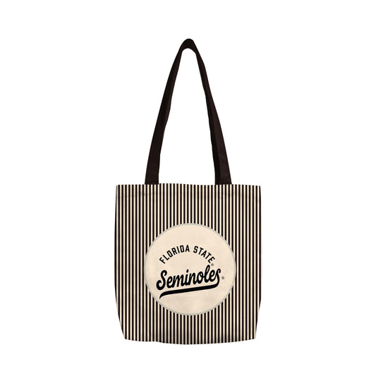 FL State Classic Black Canvas Tote