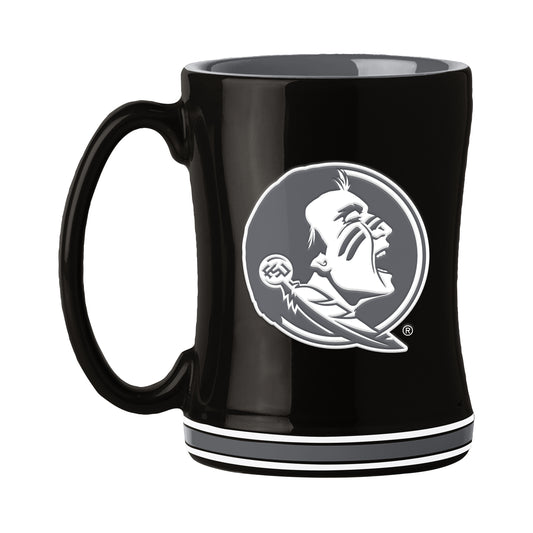 FL State 14oz Black Tonal Relief Mug