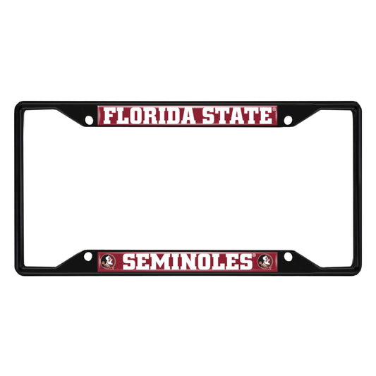 Florida State University Black License Plate Frame