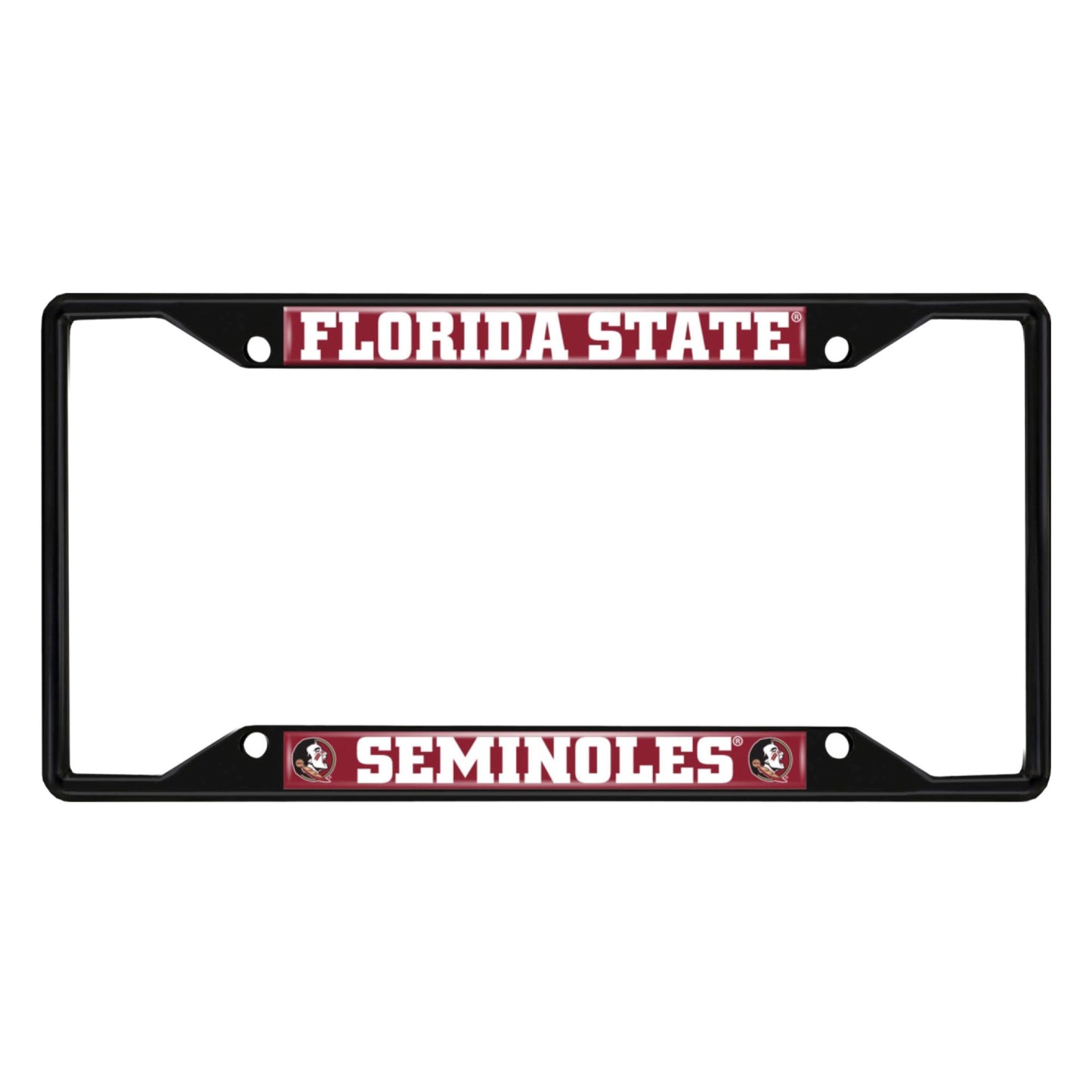 Florida State University Black License Plate Frame
