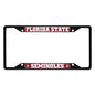 Florida State University Black License Plate Frame