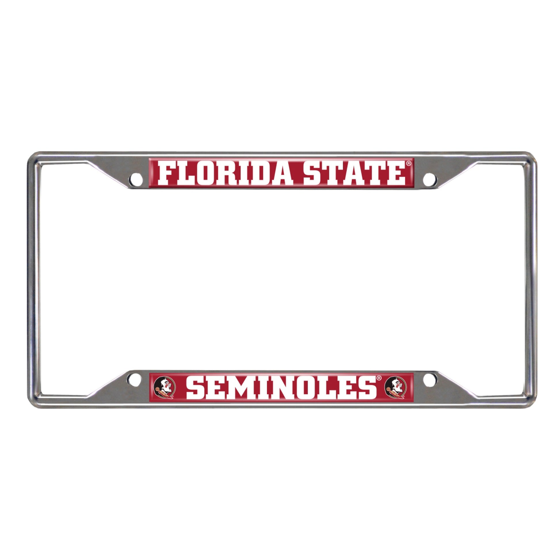 Florida State University Chrome License Plate Frame