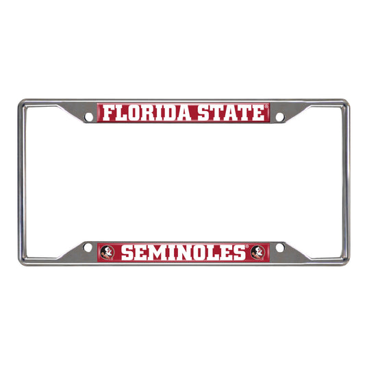 Florida State University Chrome License Plate Frame