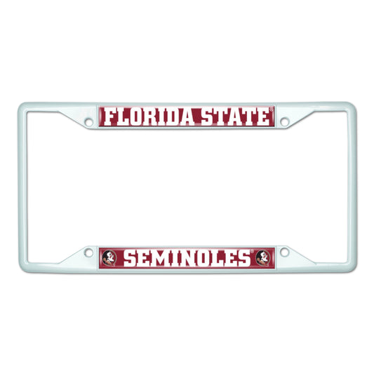 Florida State-White License Plate Frame