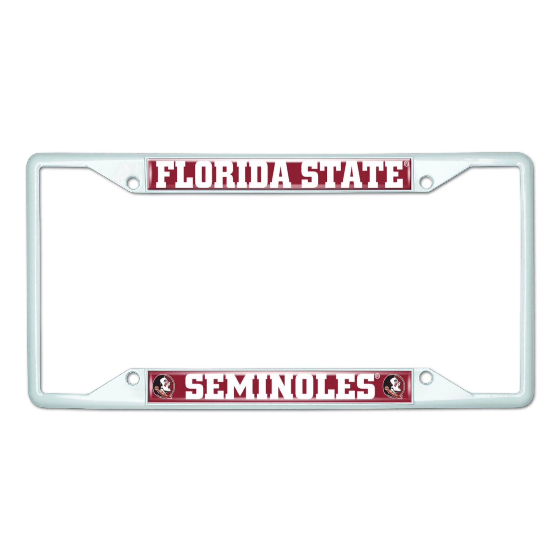 Florida State-White License Plate Frame