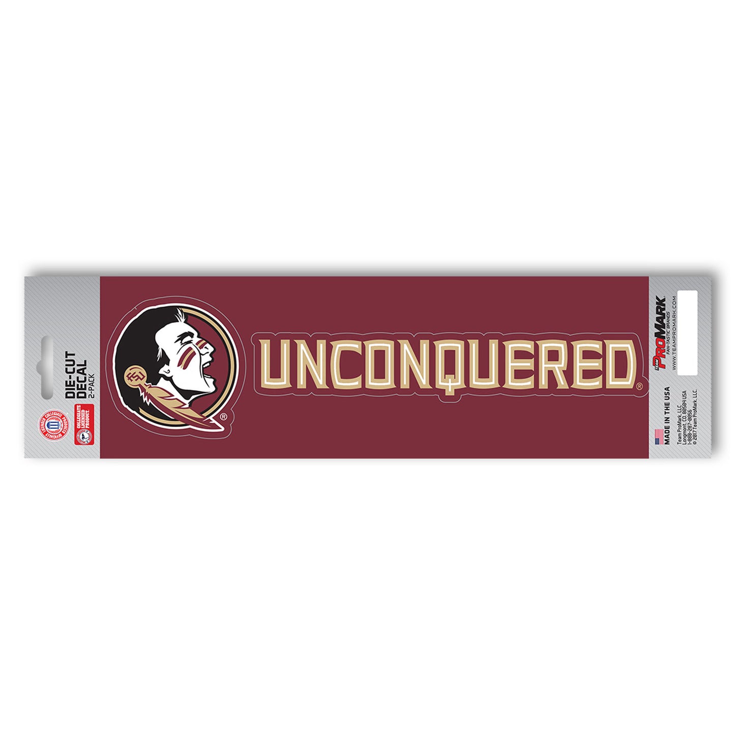 Florida State University Team Slogan Decal
