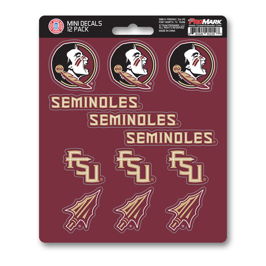 Florida State University Mini Decal 12-pk
