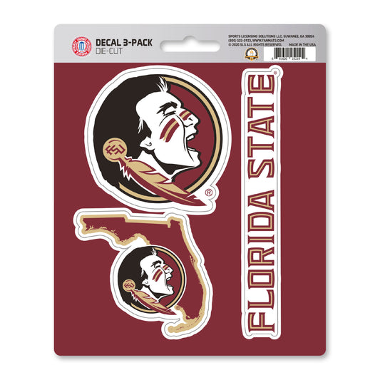 Florida State University Decal 3-pk