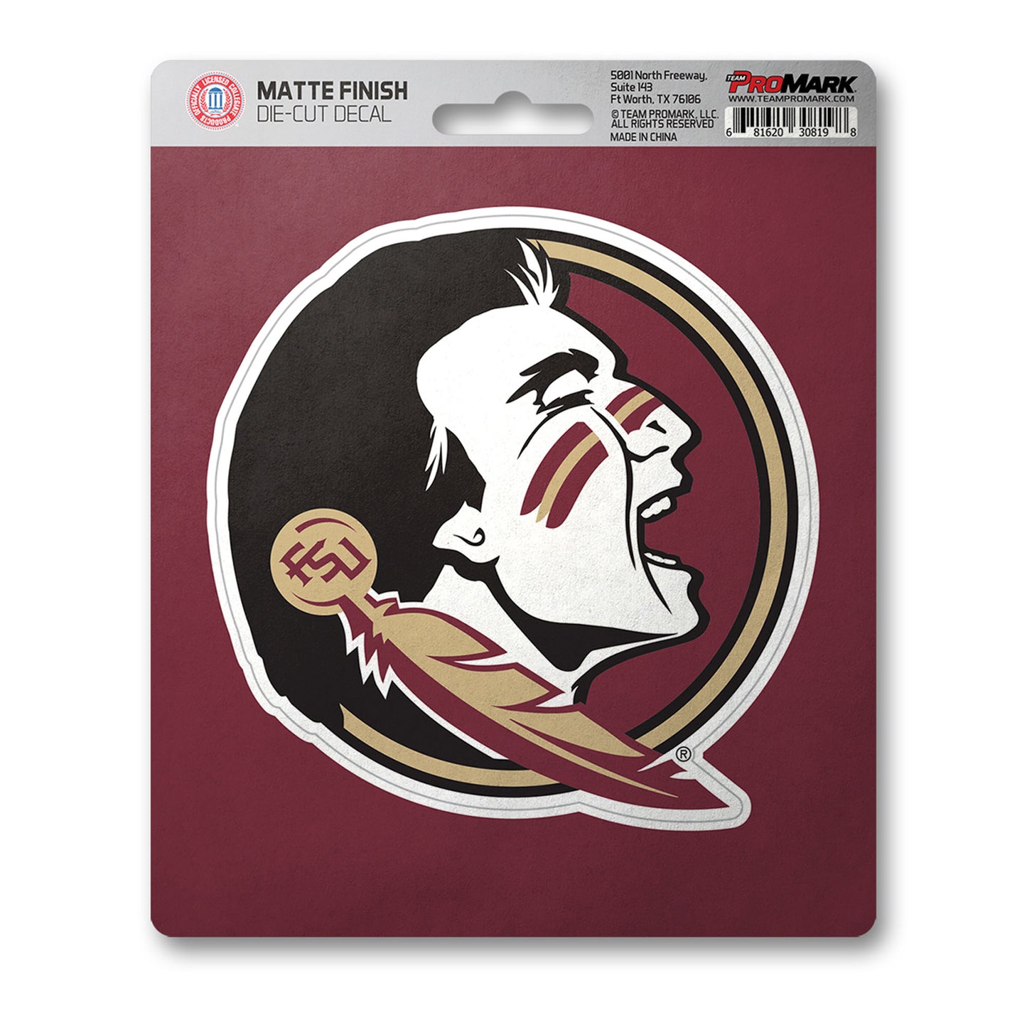 Florida State University Matte Decal