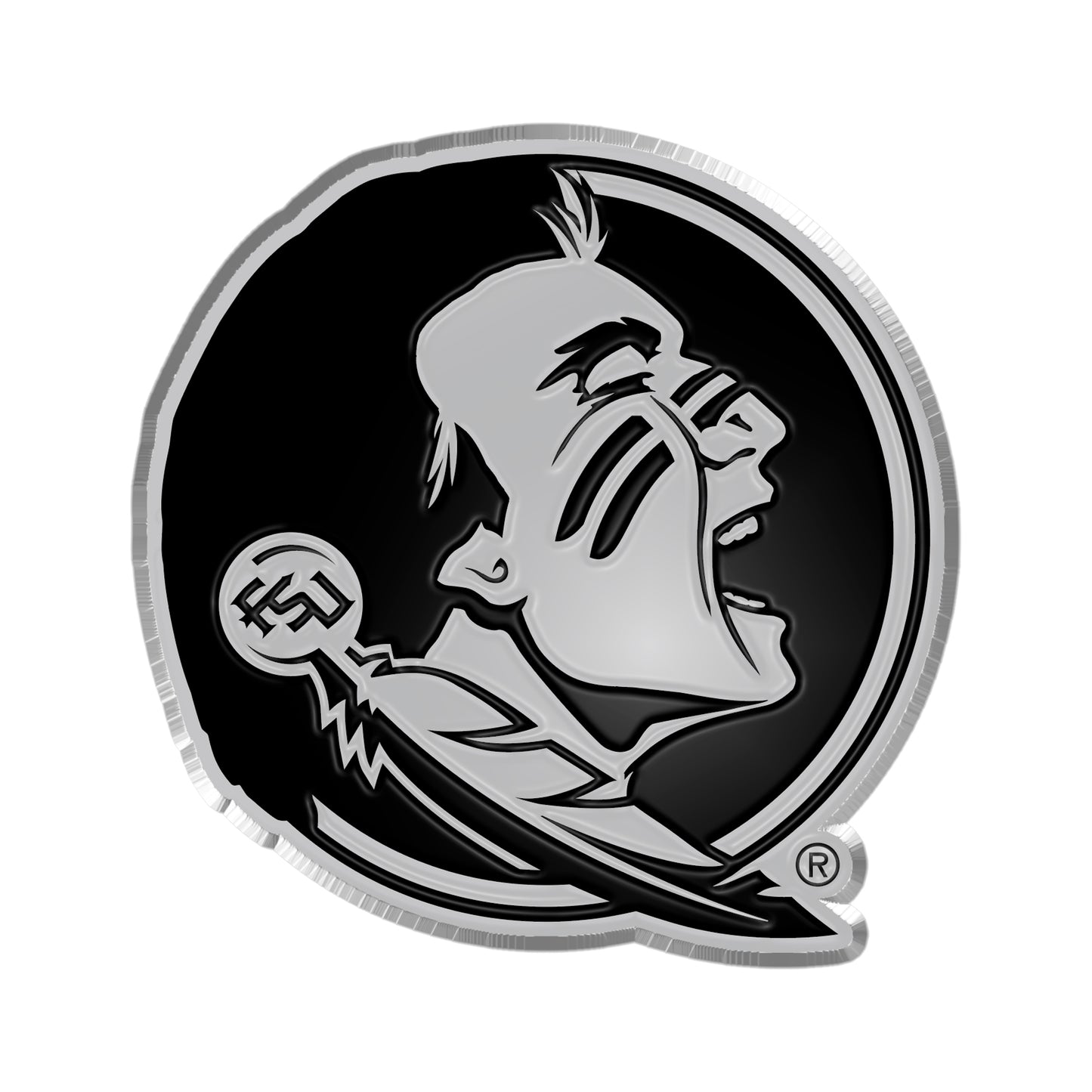 Florida State University Plastic Chrome Emblem