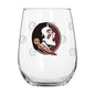 Florida State 16oz Satin Etch Curved Beverage Glass