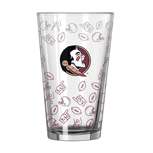 FL State 16oz Ombre Playmaker Pint Glass