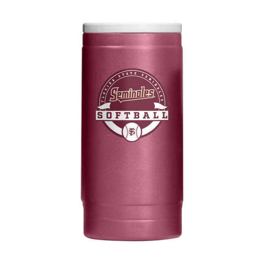 FL State 12oz Softball Powdercoat SlimCan Coolie
