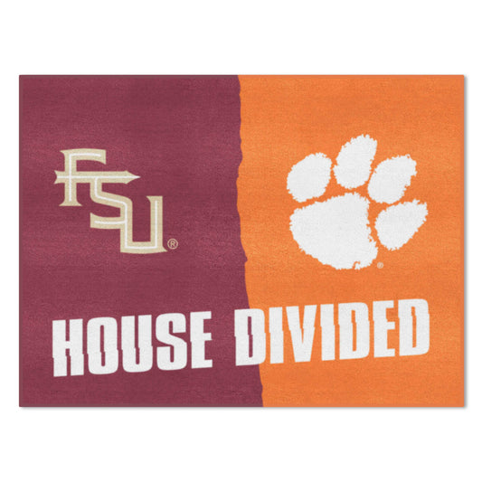 House Divided Mat - Florida State / Clemson