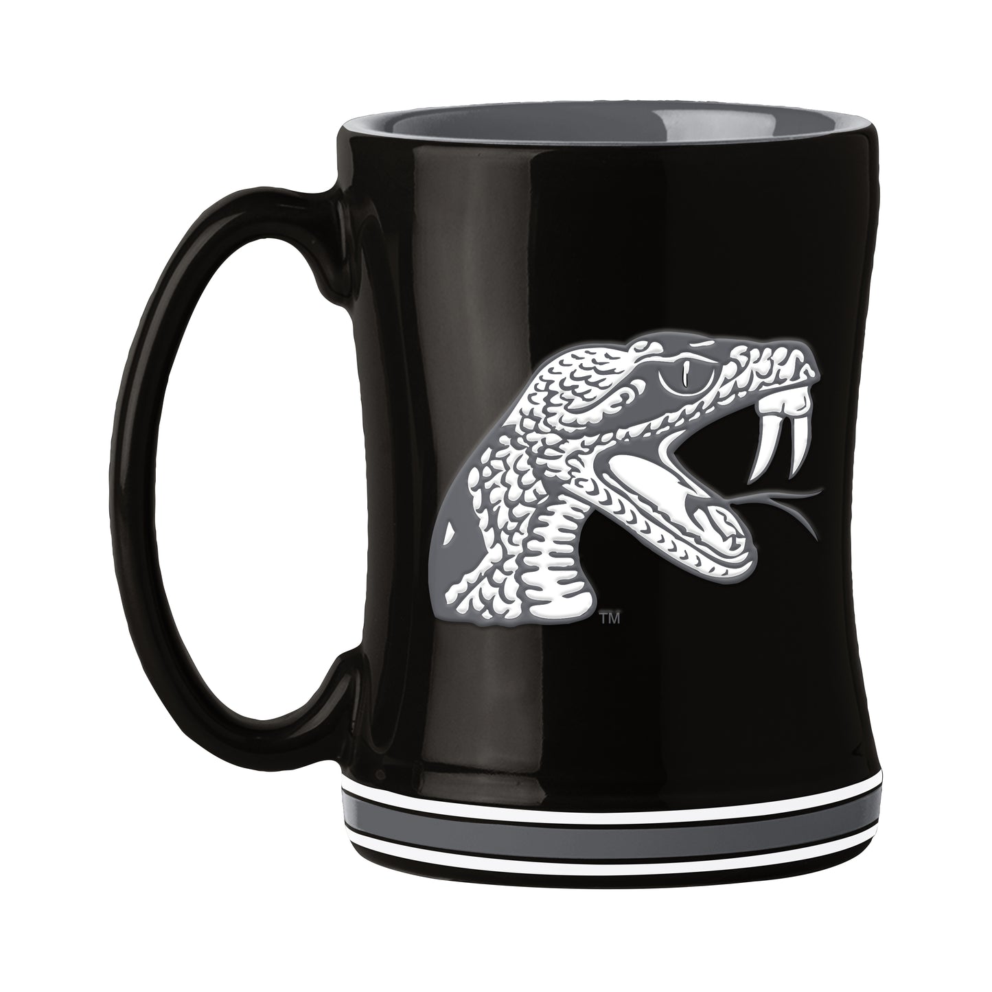 Florida A&M 14oz Black Tonal Relief Mug