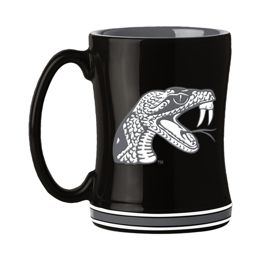 Florida A&M 14oz Black Tonal Relief Mug