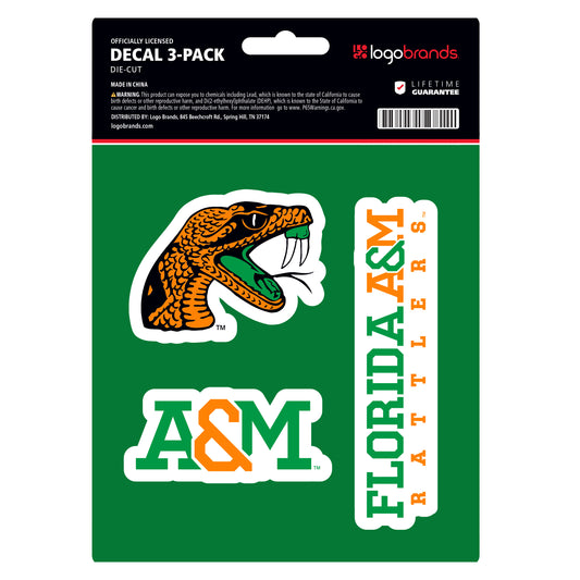 Florida A&M Decal Stickers 3 Pack