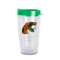 Florida A&M 16oz Flipside Dbl Wall Clear Tumbler