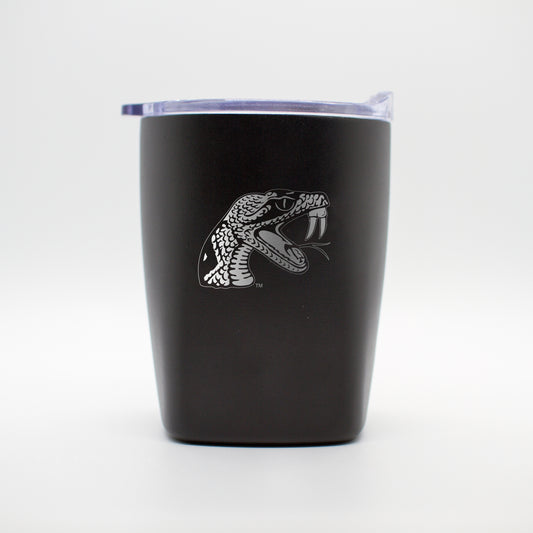 Florida A&M 10oz Etch Powdercoat Rocks Tumbler