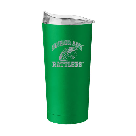 Florida A&M 20oz Athletic Etch Powder Coat Tumbler