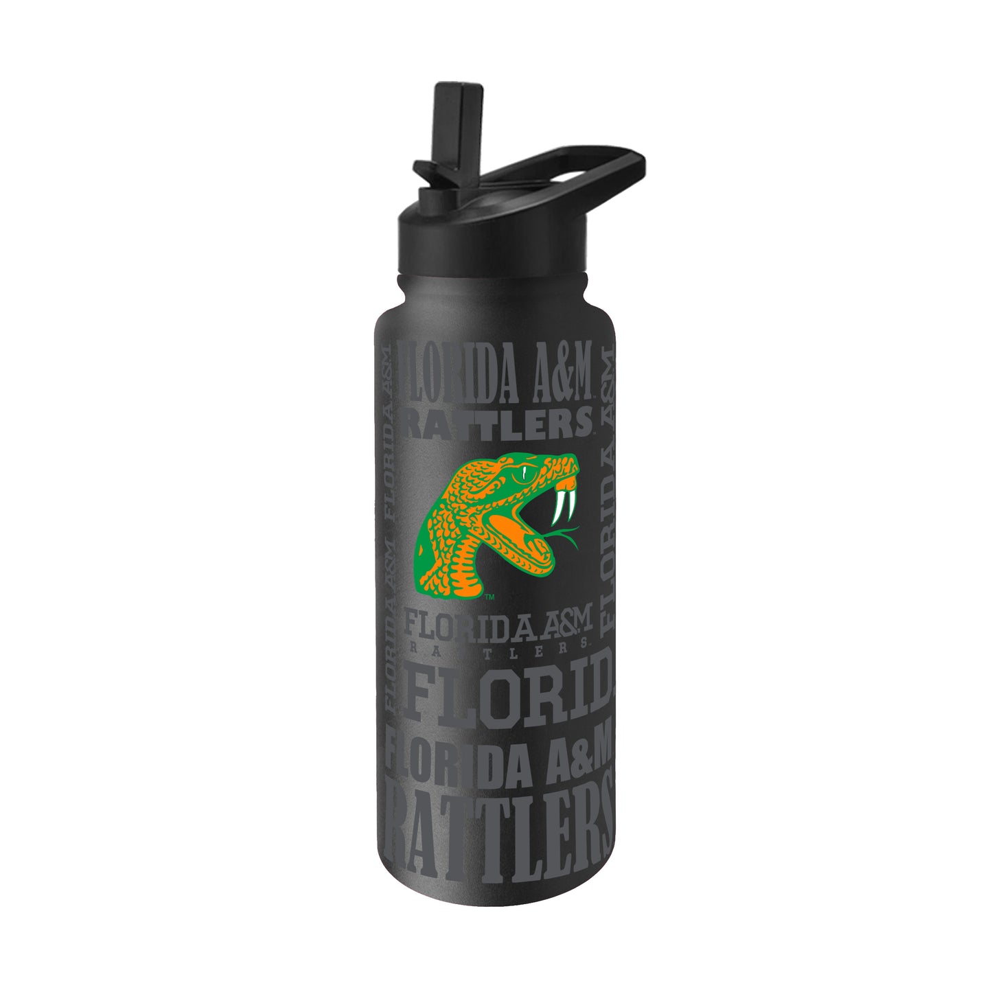 Florida A&M 34oz Black Replay Quencher Bottle