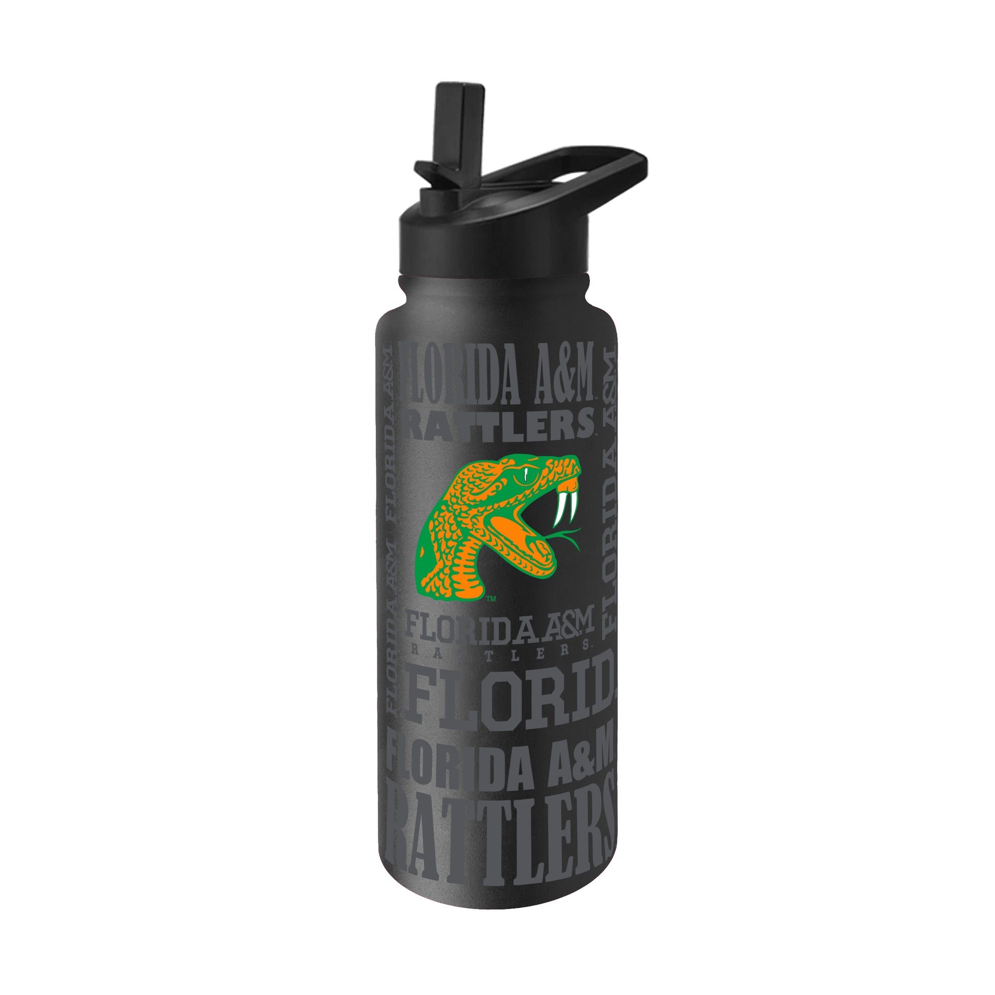 Florida A&M 34oz Black Replay Quencher Bottle