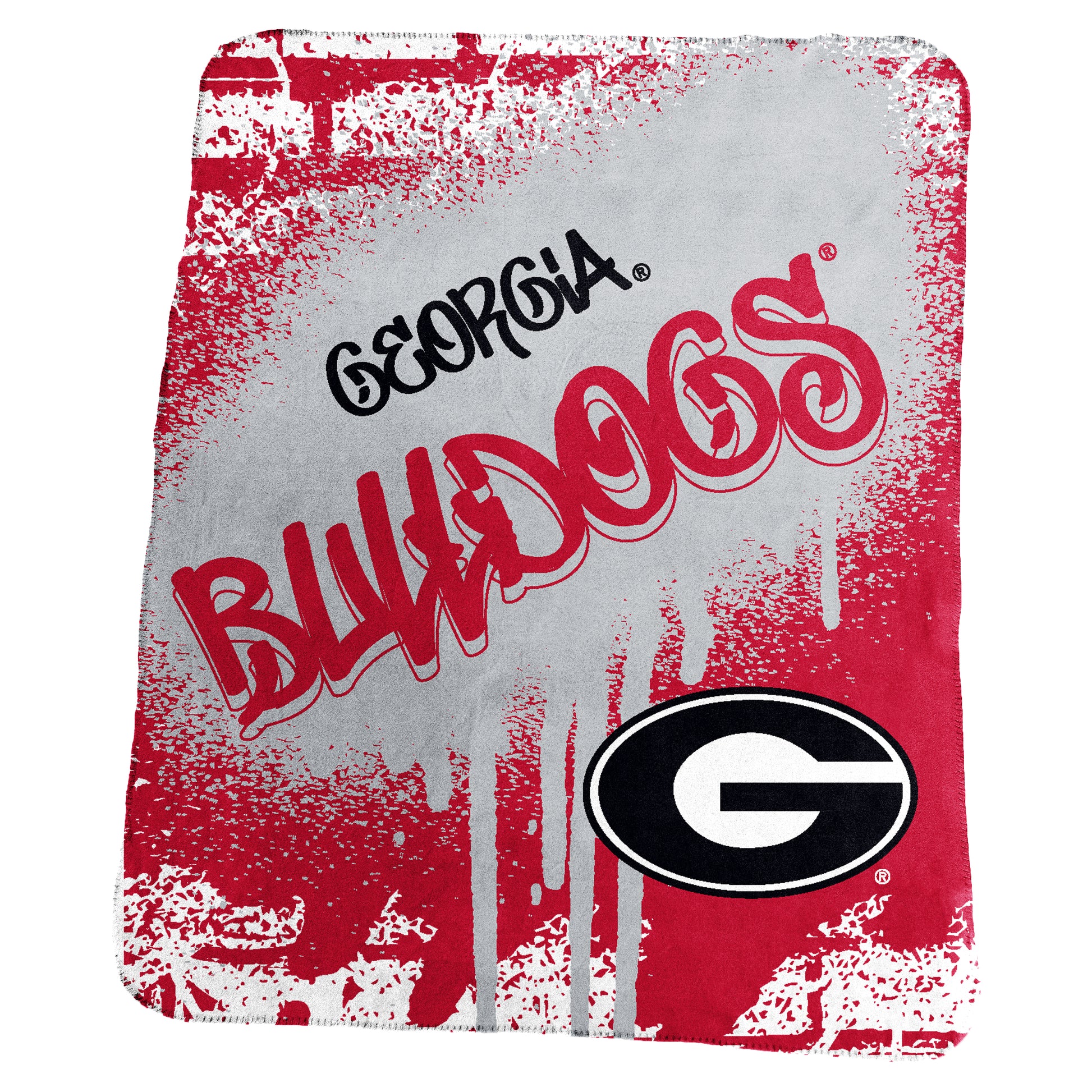 Georgia Classic Graffiti Fleece Throw