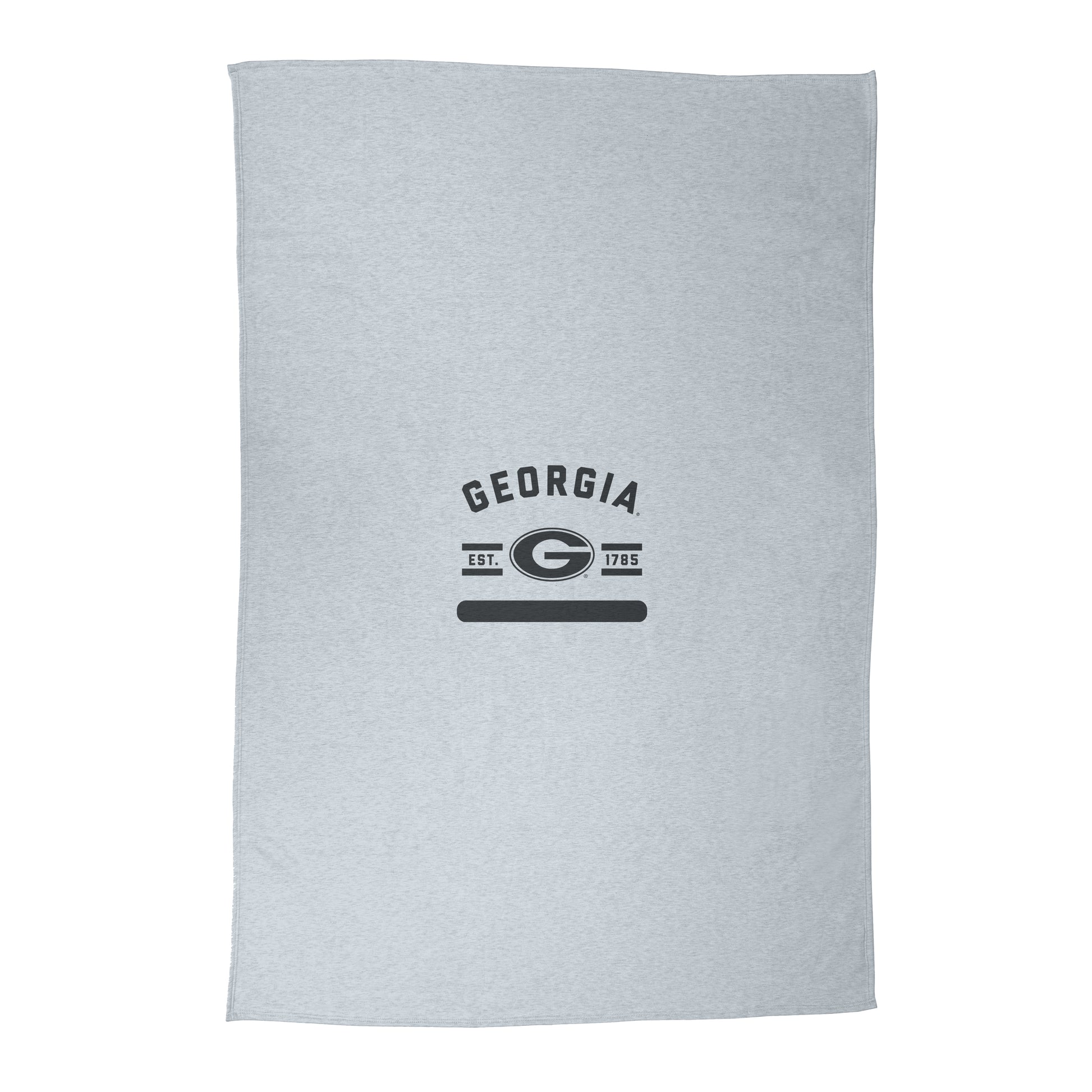 Georgia Athletic Gray Sublimated Sweatshirt Blanket