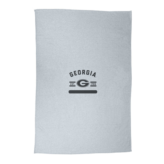 Georgia Athletic Gray Sublimated Sweatshirt Blanket
