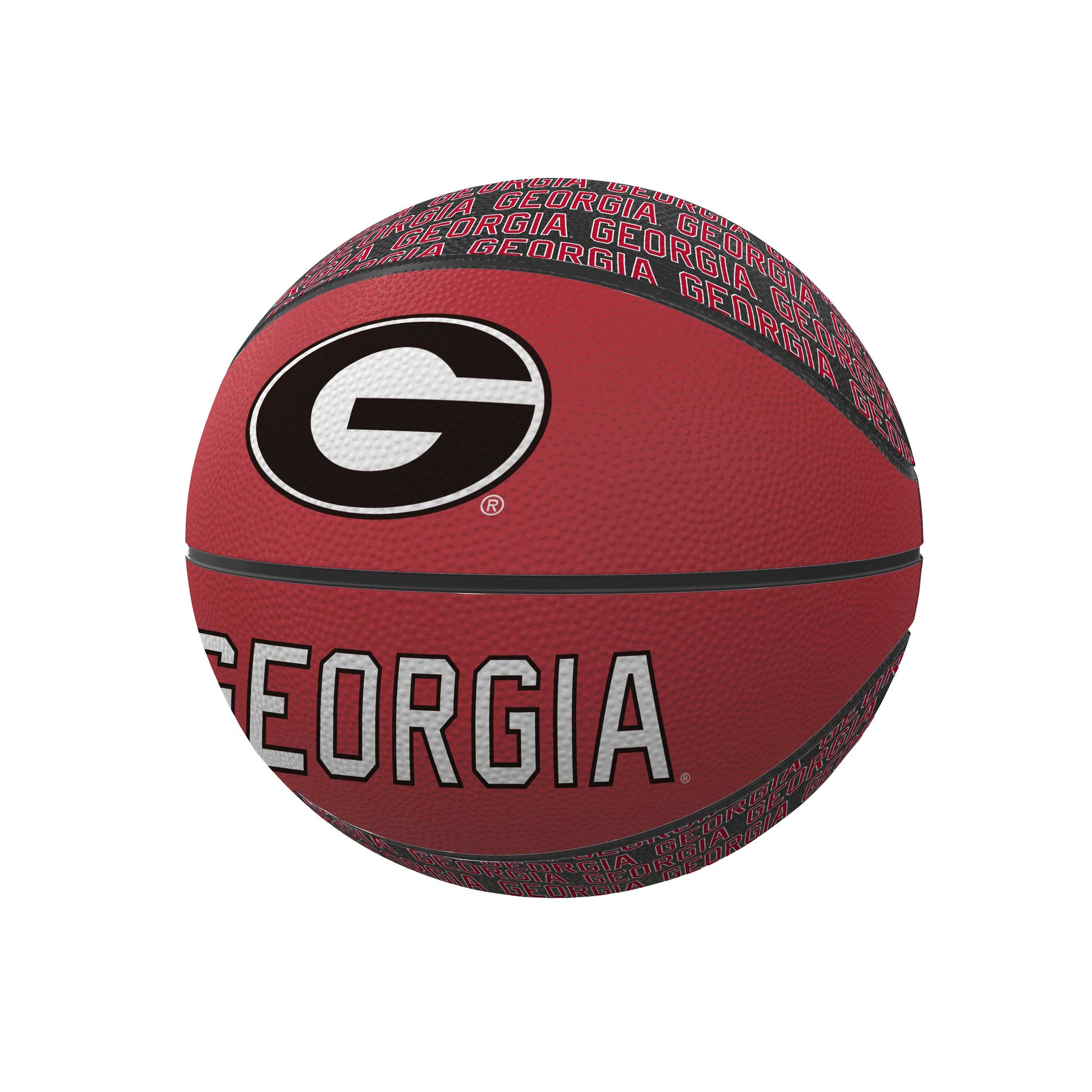 Georgia Repeating Logo Mini-Size Rubber Basketball