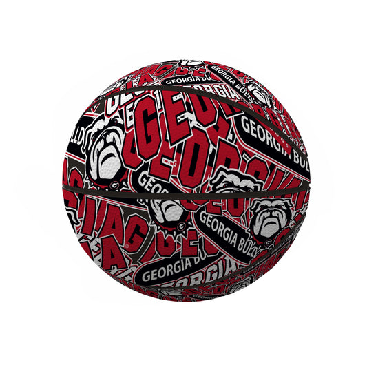 University of Georgia Mini Abstract Size Rubber Basketball