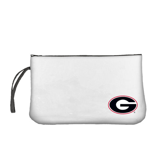 Georgia Clear Black Wristlet