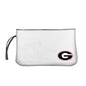 Georgia Clear Black Wristlet