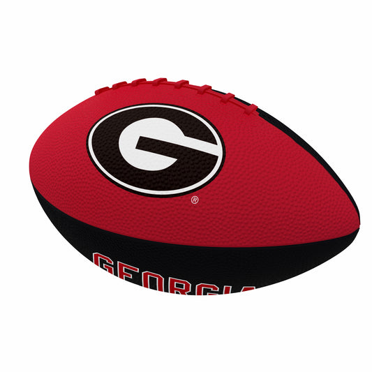 Georgia Pinwheel Logo Junior Size Rubber Football
