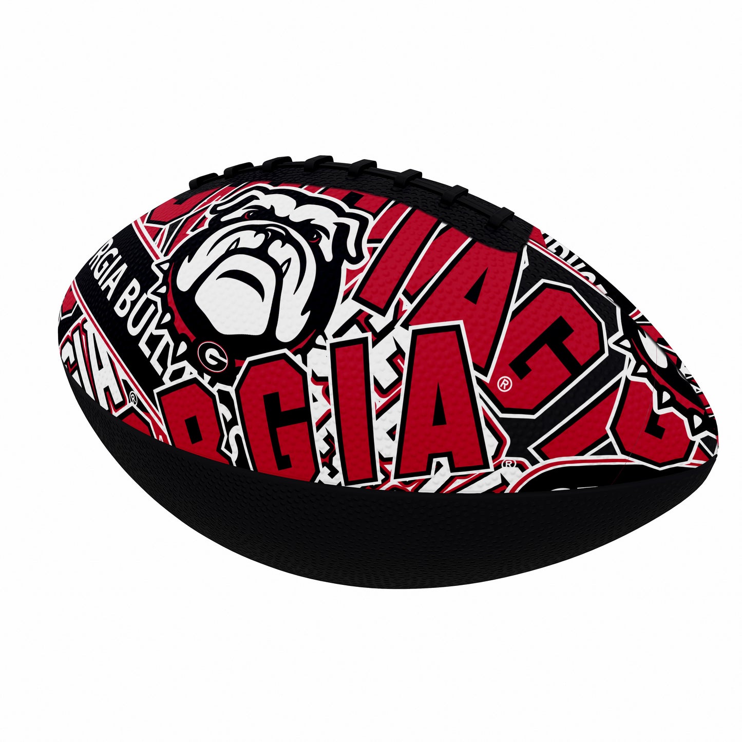 University of Georgia Mini Abstract Size Rubber Footballl