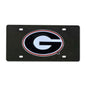 University of Georgia Black Diecast License Plate