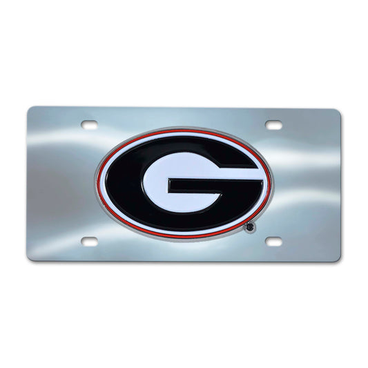 University of Georgia Chrome Diecast License Plate
