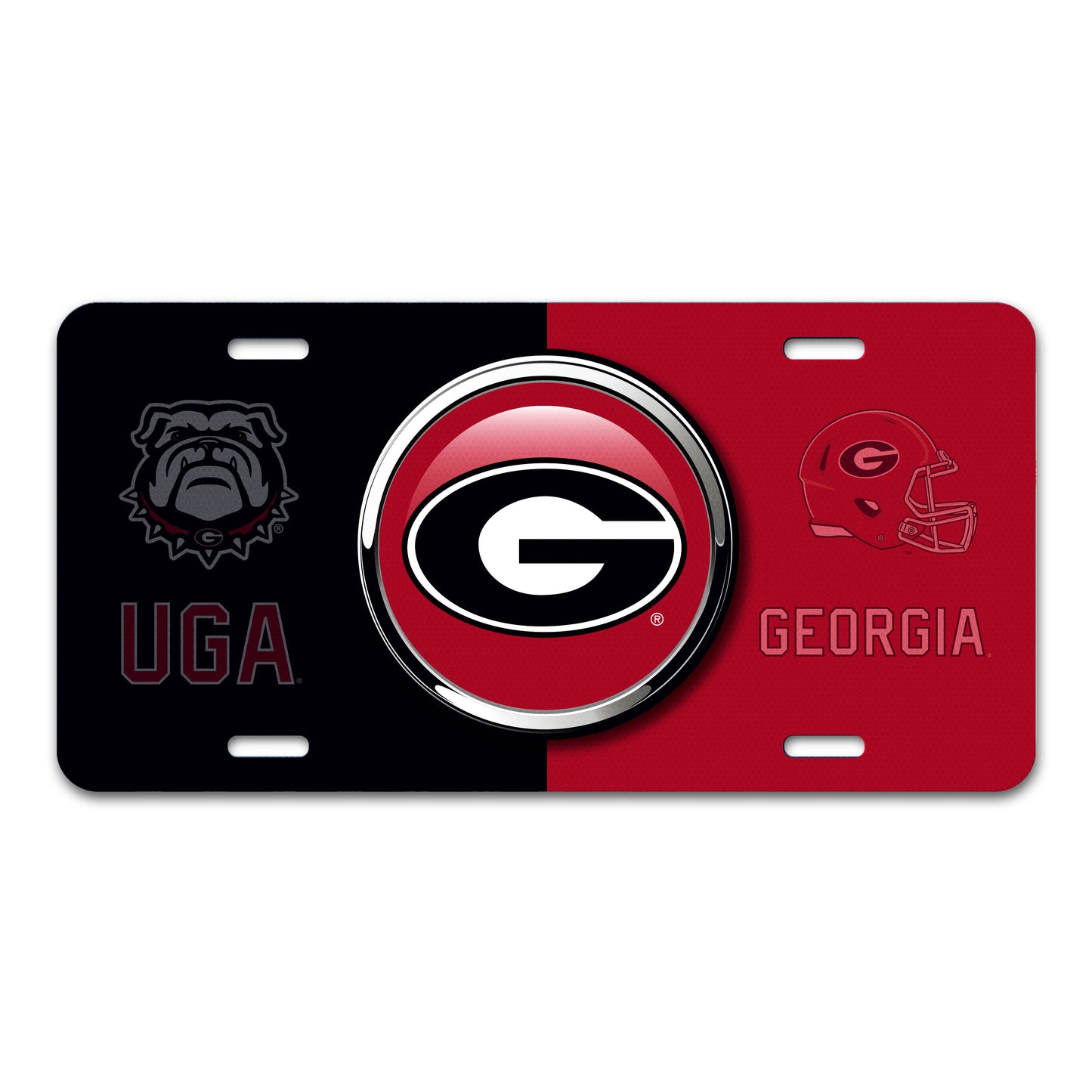 University of Georgia Embossed Metal License Plate