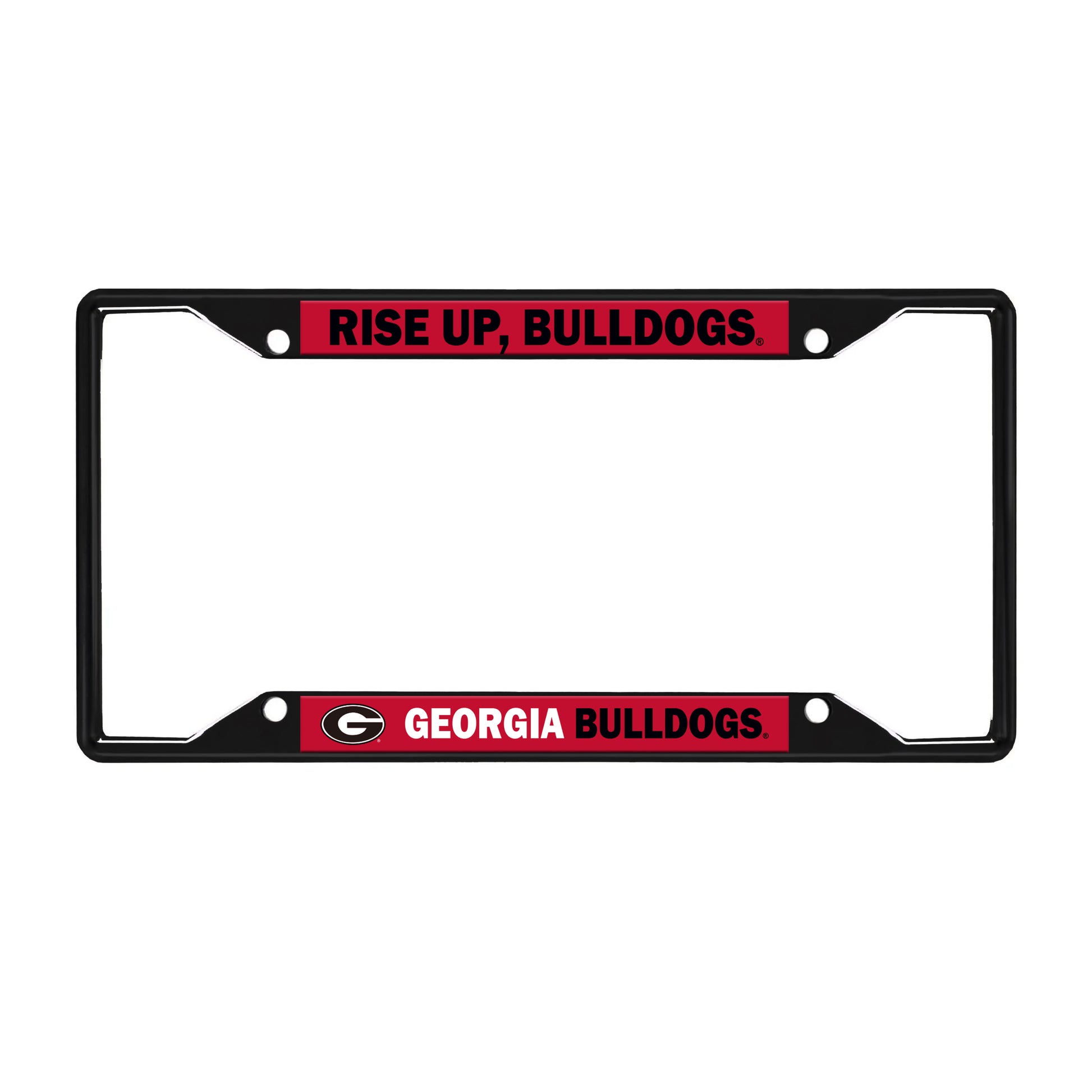 Georgia License Black Trinity Plate Frame