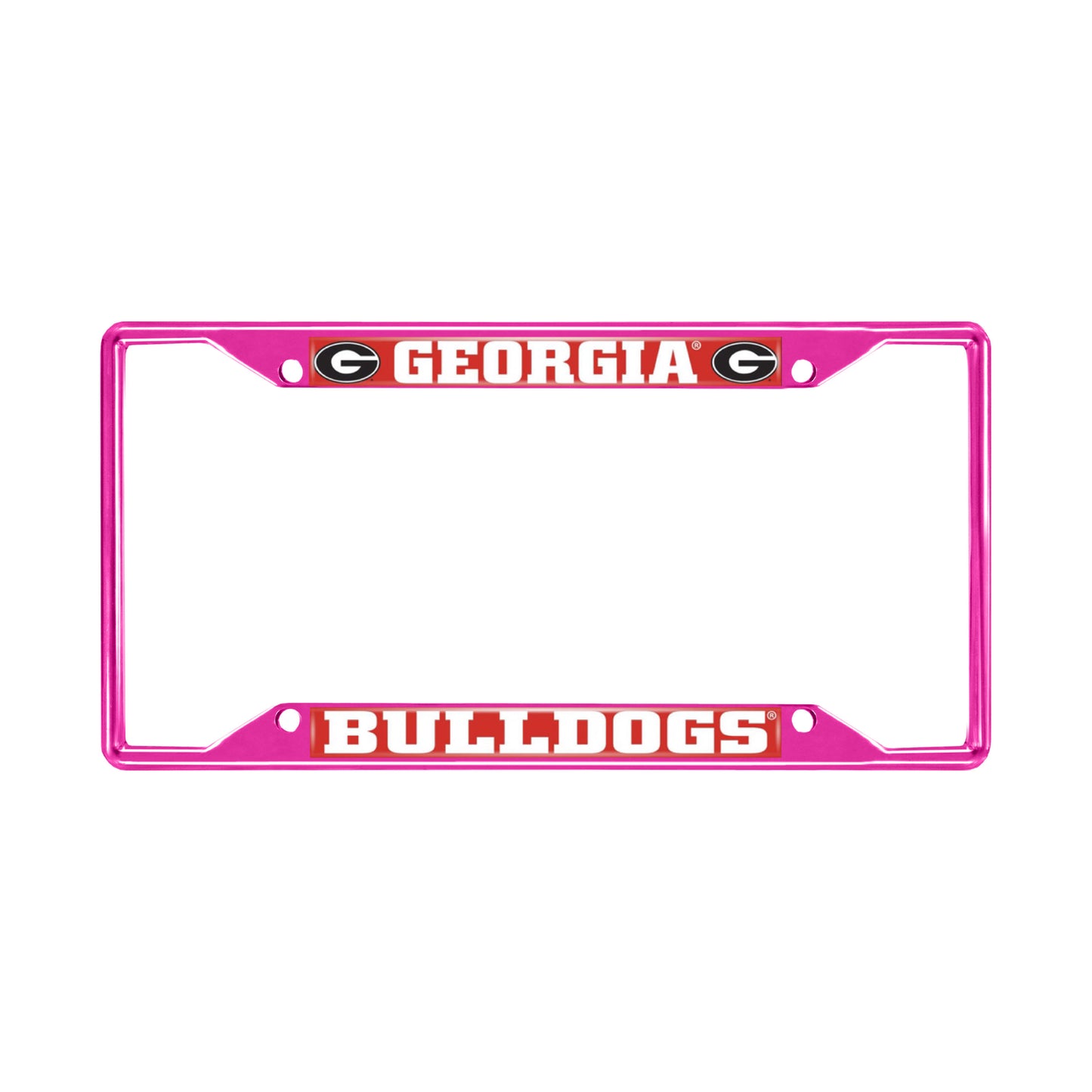 University of Georgia Pink License Plate Frame