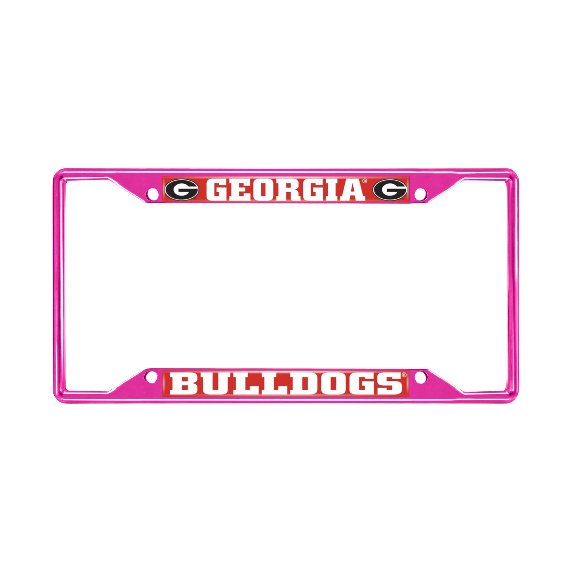 University of Georgia Pink License Plate Frame