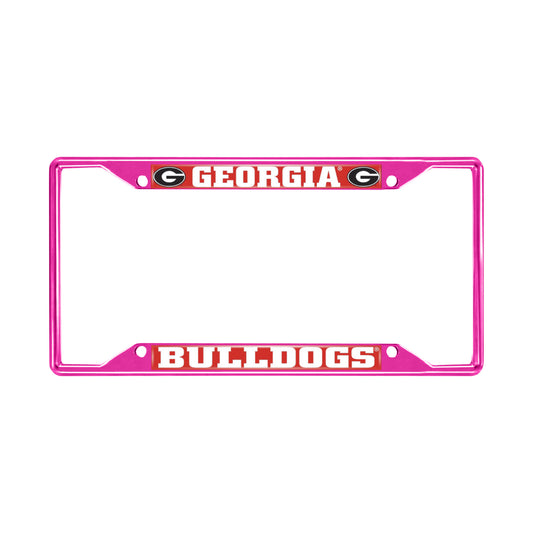 University of Georgia Pink License Plate Frame