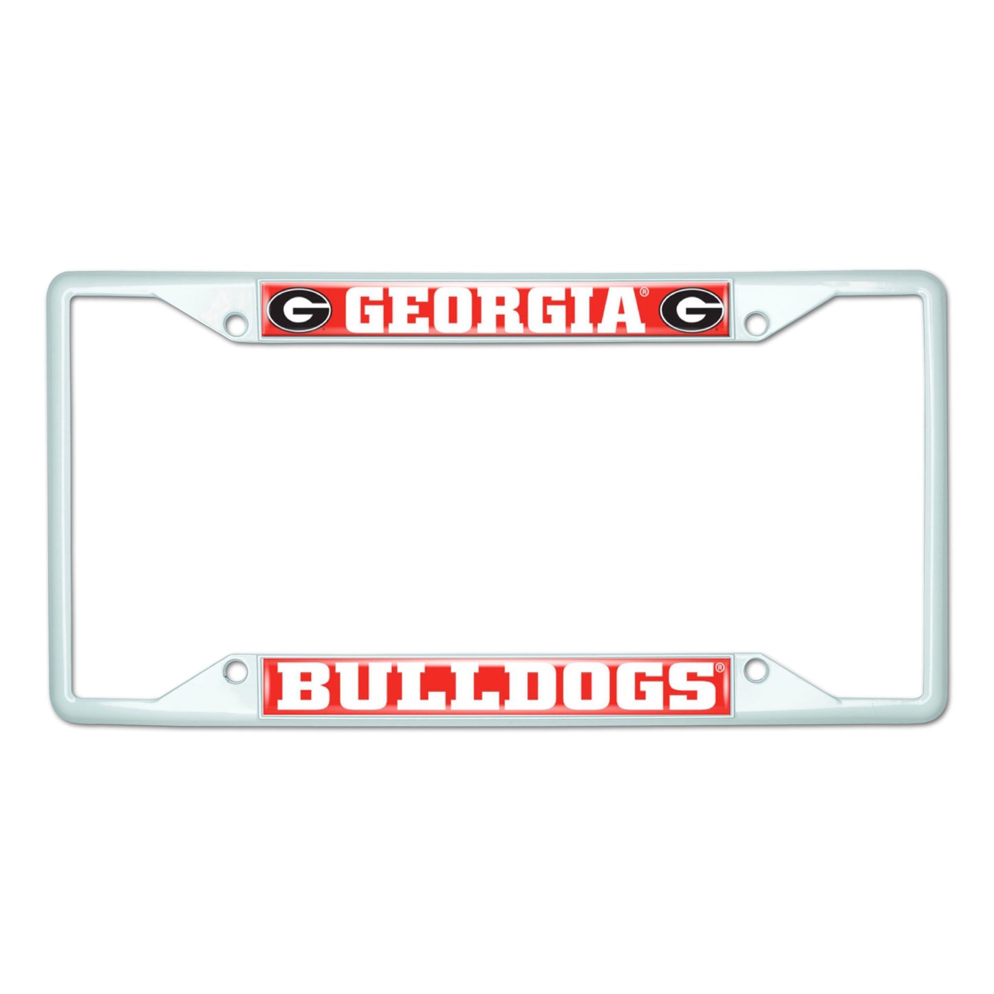 University of Georgia White License Plate Frame
