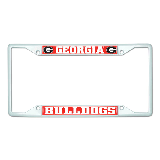 University of Georgia White License Plate Frame